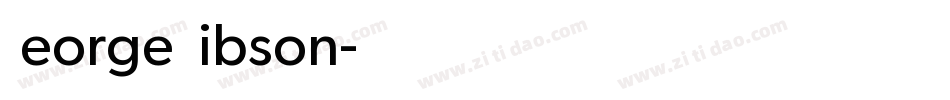 George Gibson字体转换